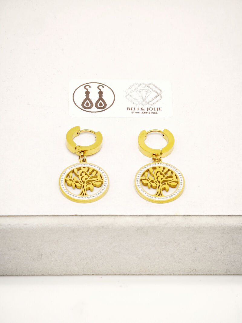 Edelstahl Ohrringe - F04B