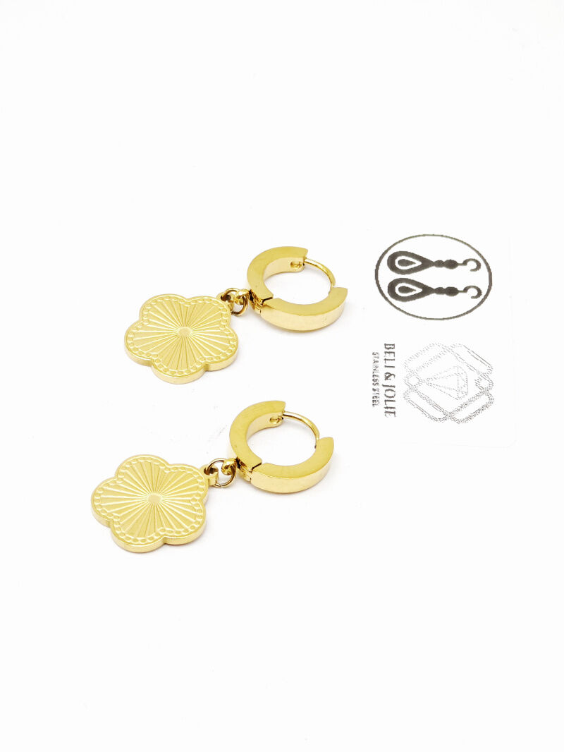 Edelstahl Ohrringe - F05B