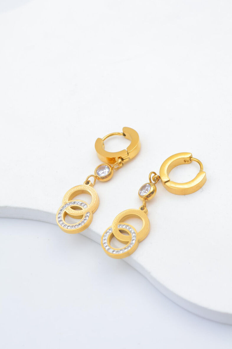 Boucles d'oreilles en acier inoxydable - F07B