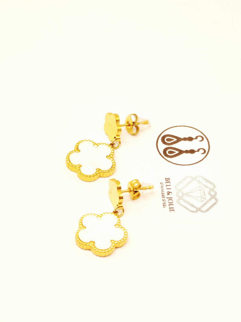 Boucles d'oreilles en acier inoxydable - F09