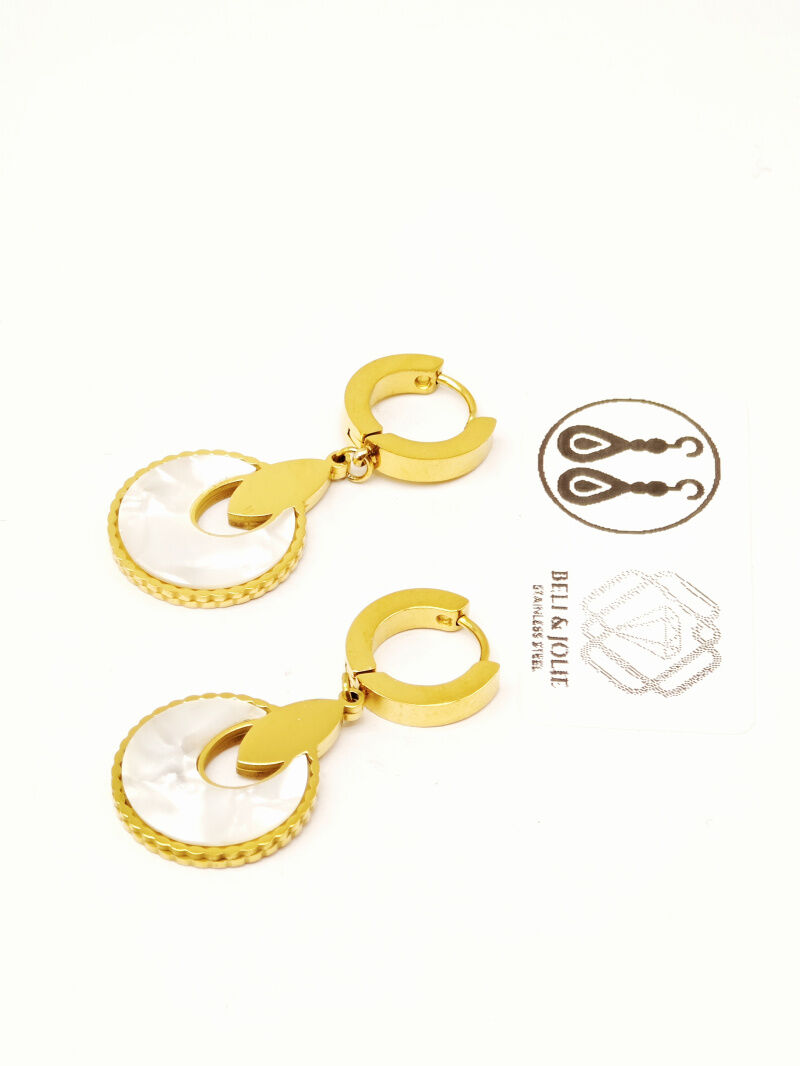 Boucles d'oreilles en acier inoxydable - F11