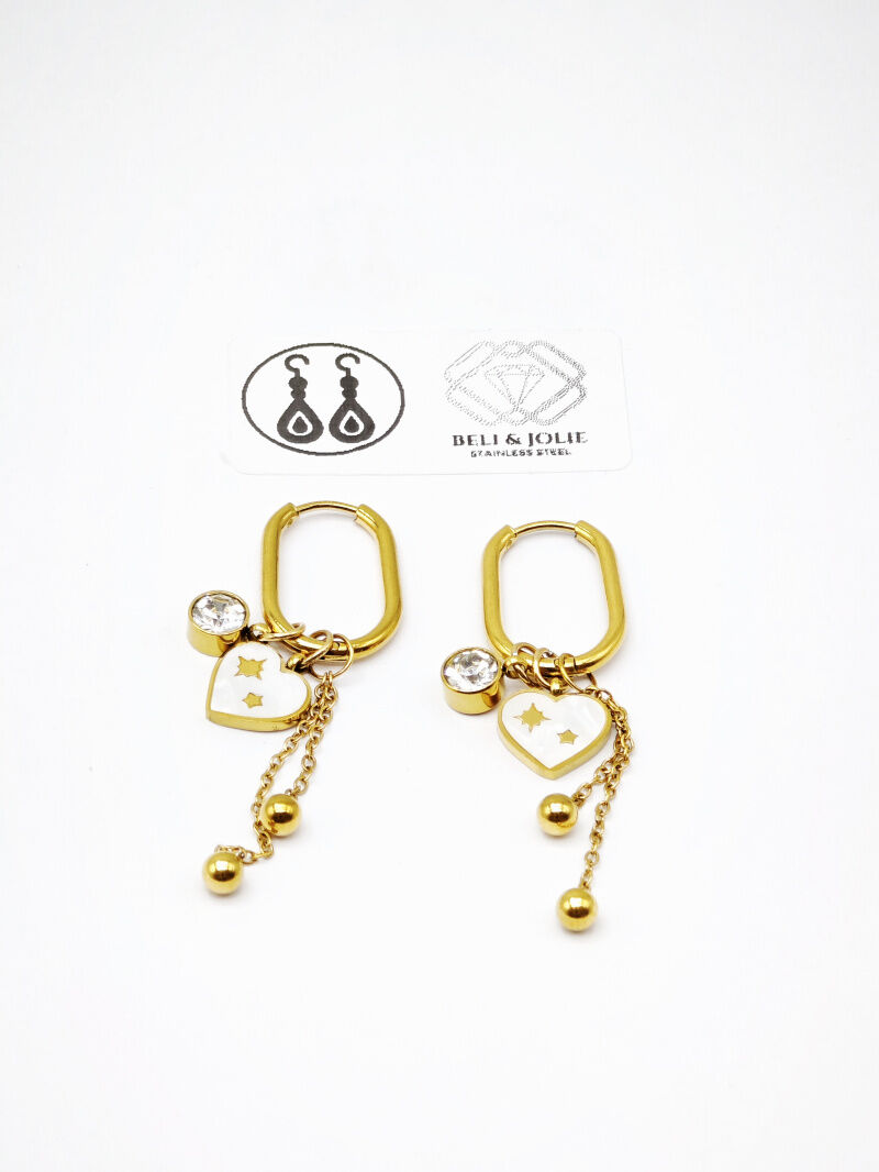 Boucles d'oreilles en acier inoxydable - F13