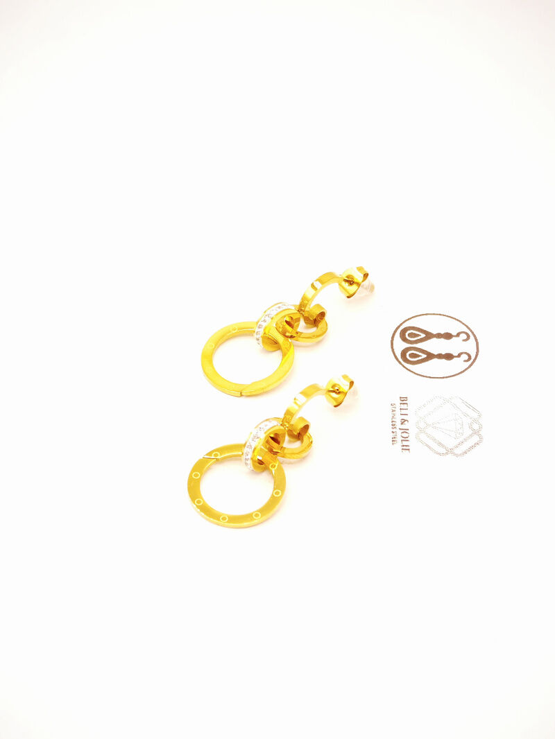 Boucles d'oreilles en acier inoxydable - F16