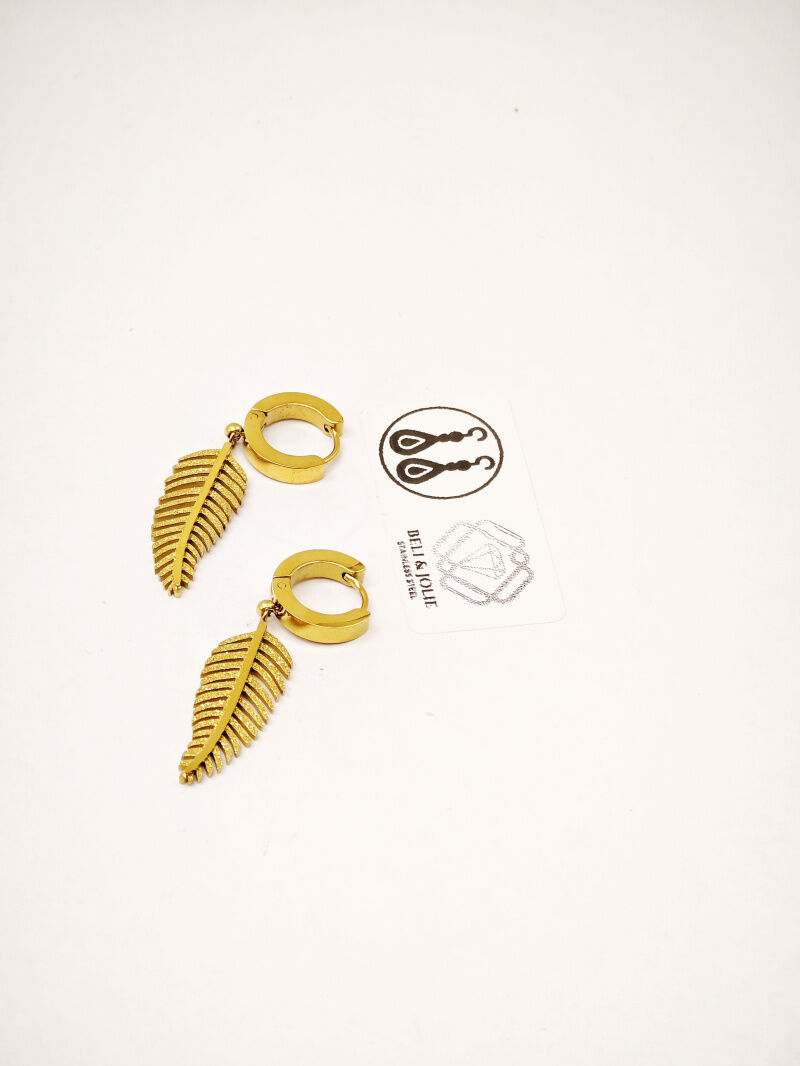 Boucles d'oreilles en acier inoxydable - F17