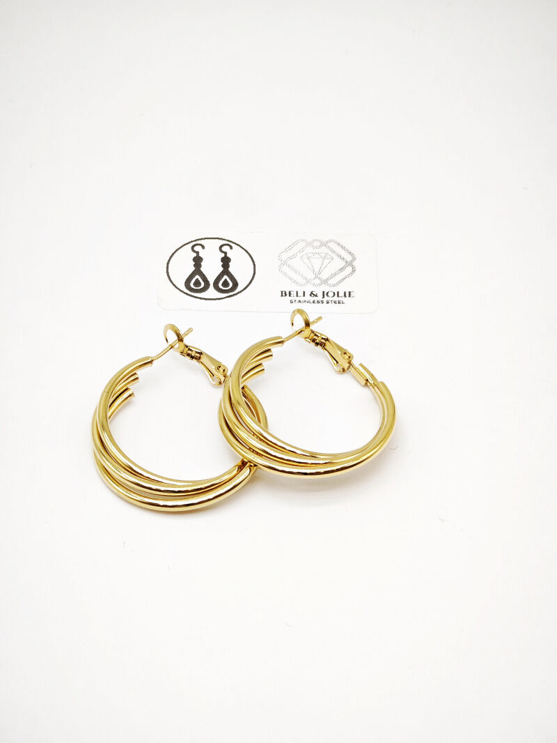 Creolen aus Edelstahl - F35