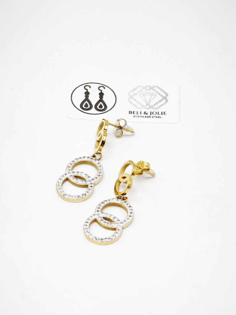 Edelstahl Ohrringe - F40A