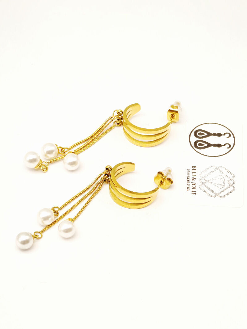 Edelstahl Ohrringe - F66