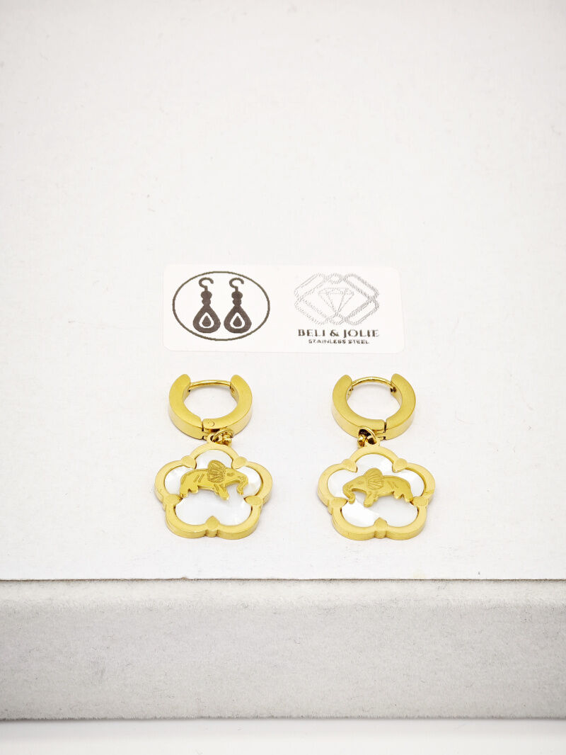 Edelstahl Ohrringe - F80