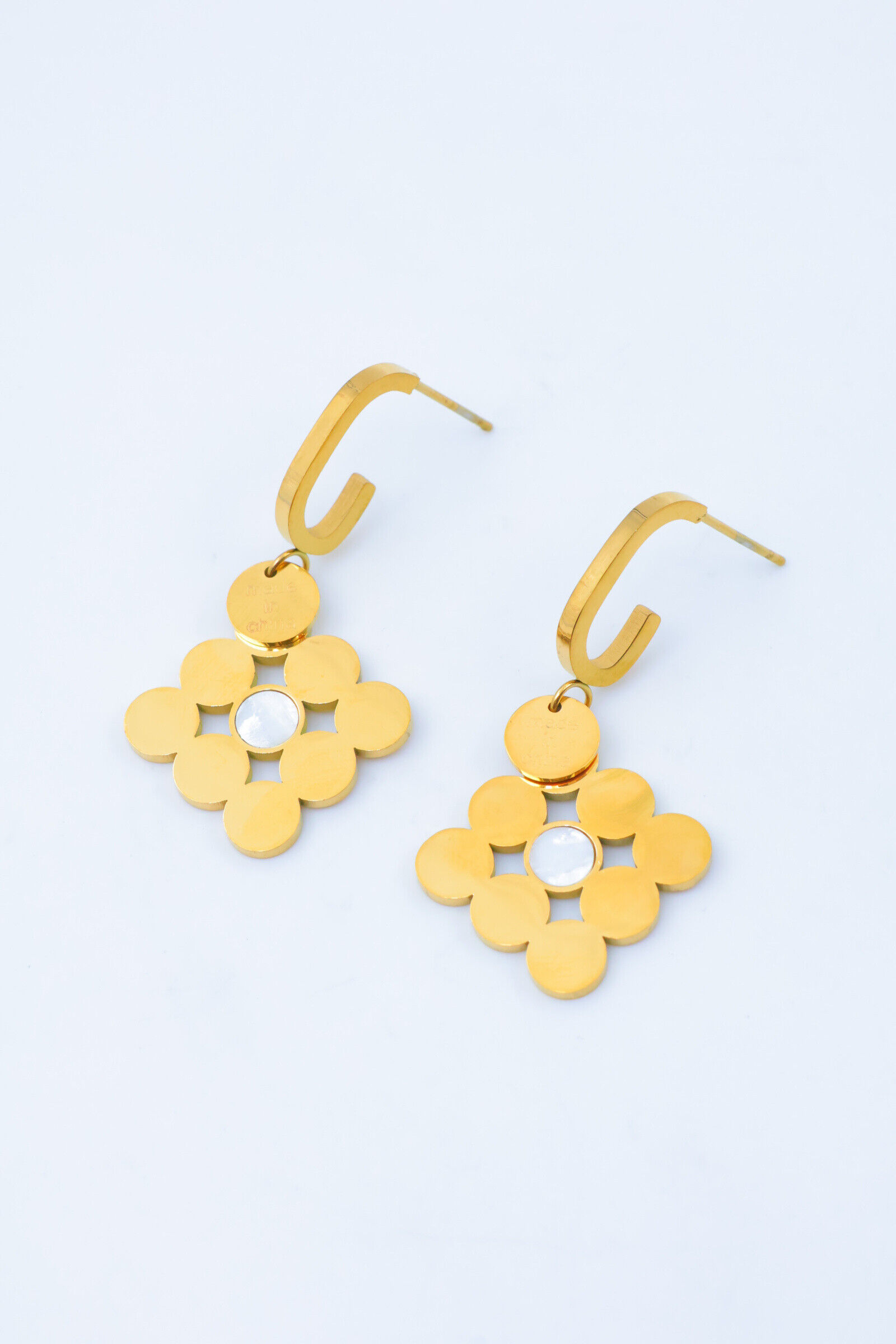 Edelstahl Ohrringe - F91