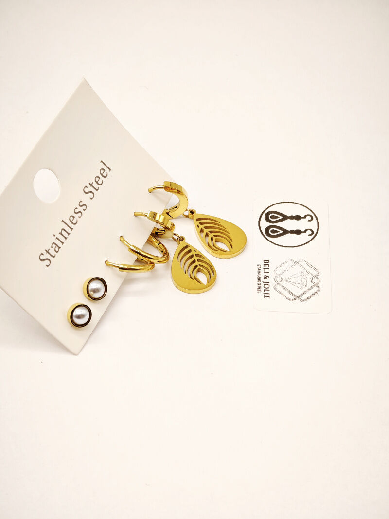 Edelstahl Ohrringe - F97