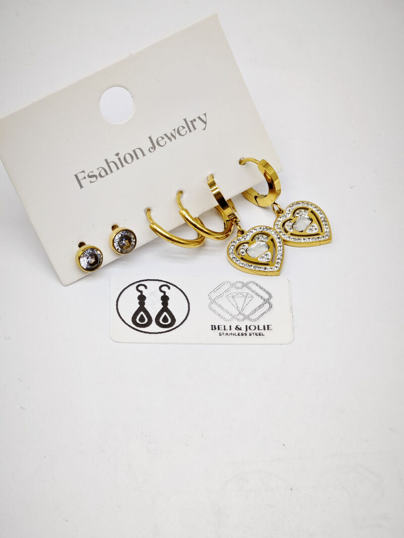 Edelstahl Ohrringe - F101