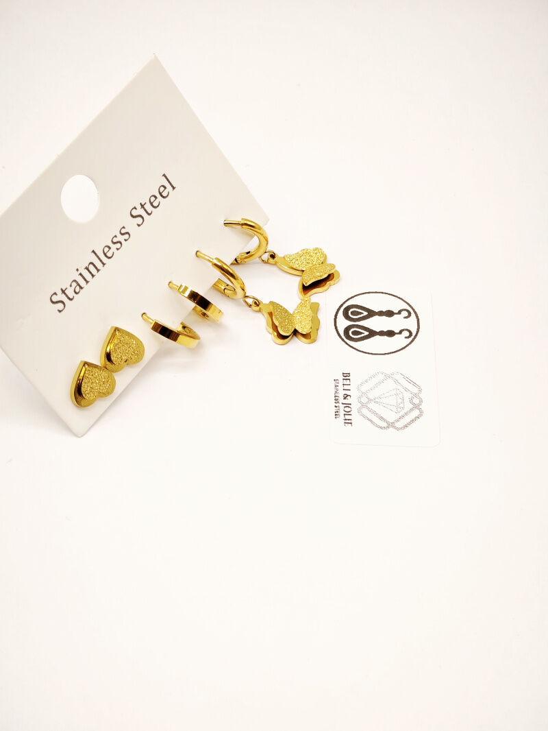 Edelstahl Ohrringe - F102