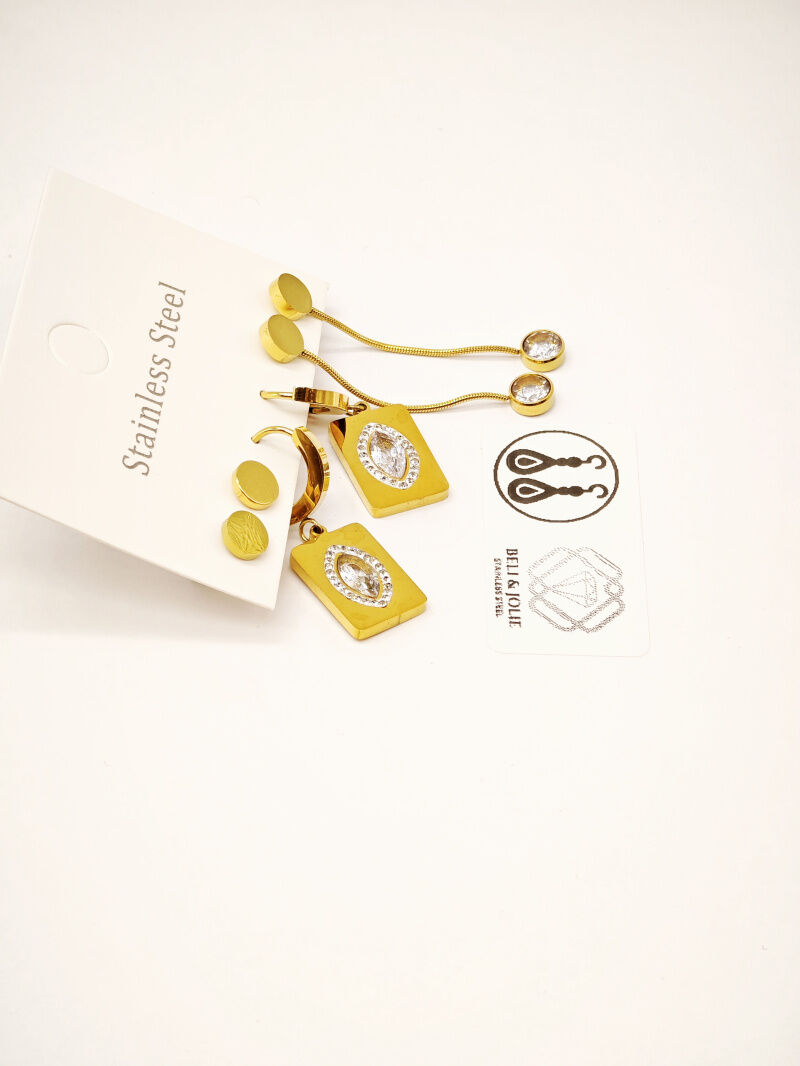 Edelstahl Ohrringe - F104