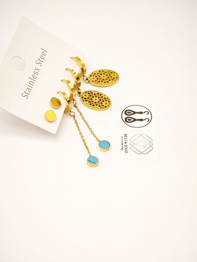 Edelstahl Ohrringe - F105