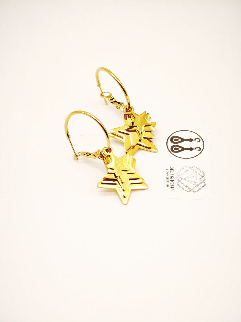 Edelstahl Ohrringe - F114