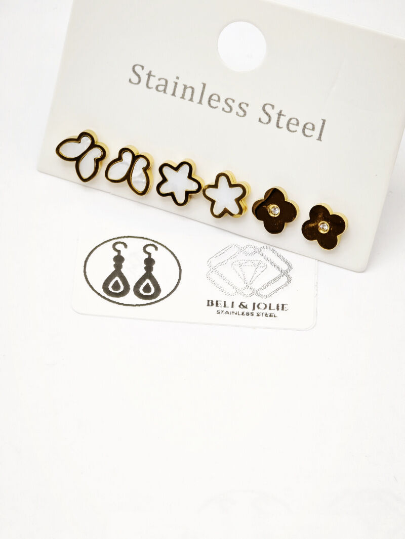 Edelstahl Ohrringe - F125