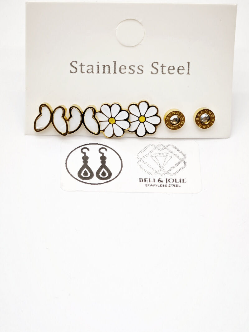 Edelstahl Ohrringe - F126