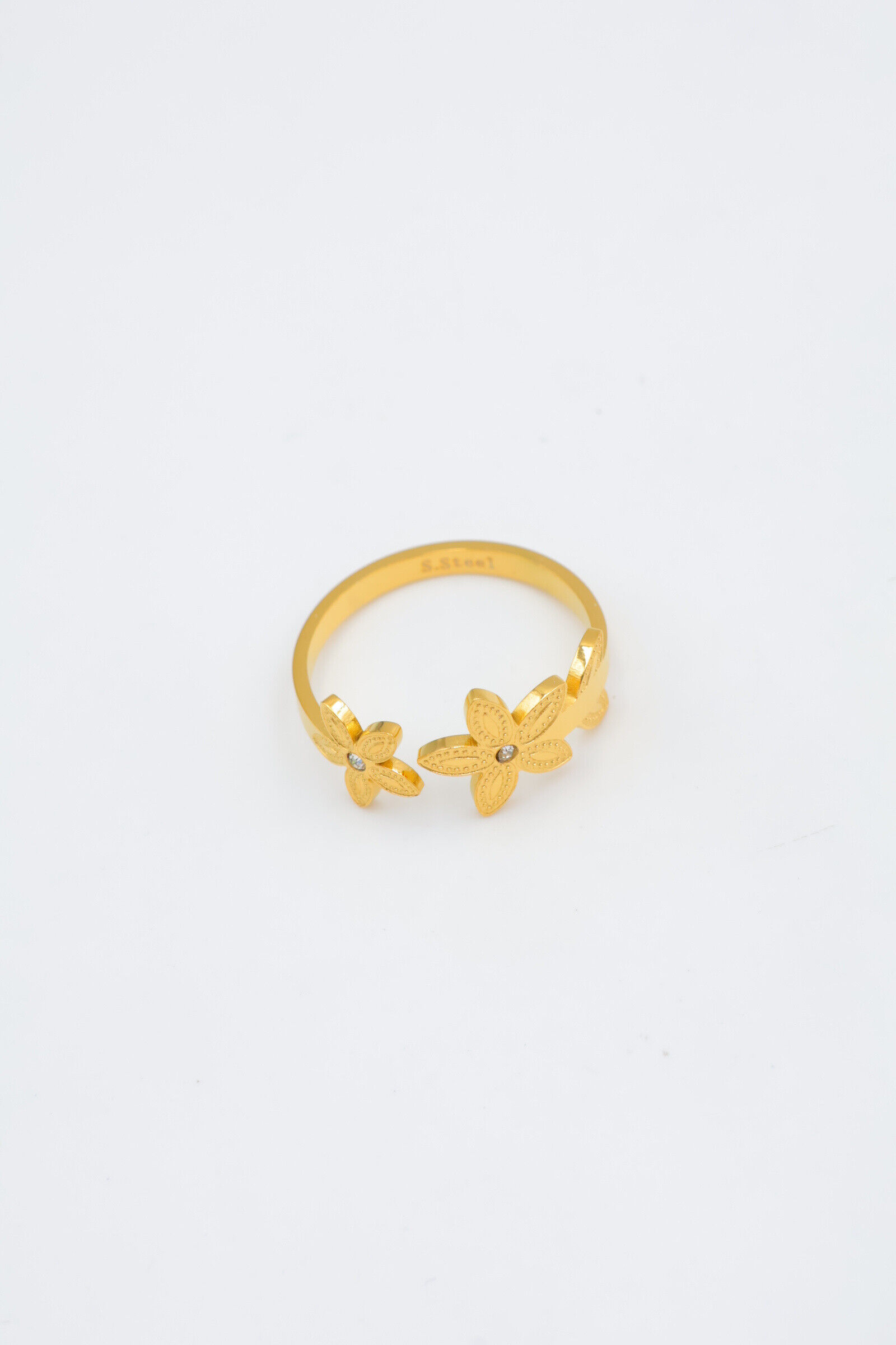 Anello regolabile in acciaio inox - F132