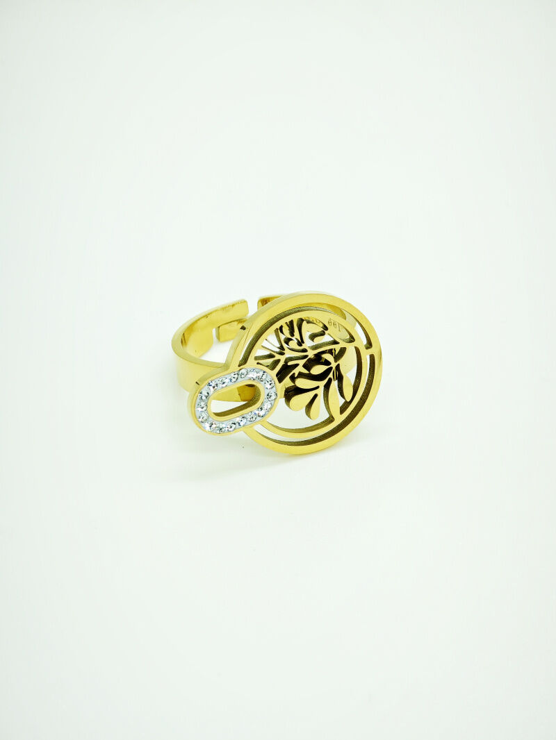 Verstellbarer Edelstahlring - F137