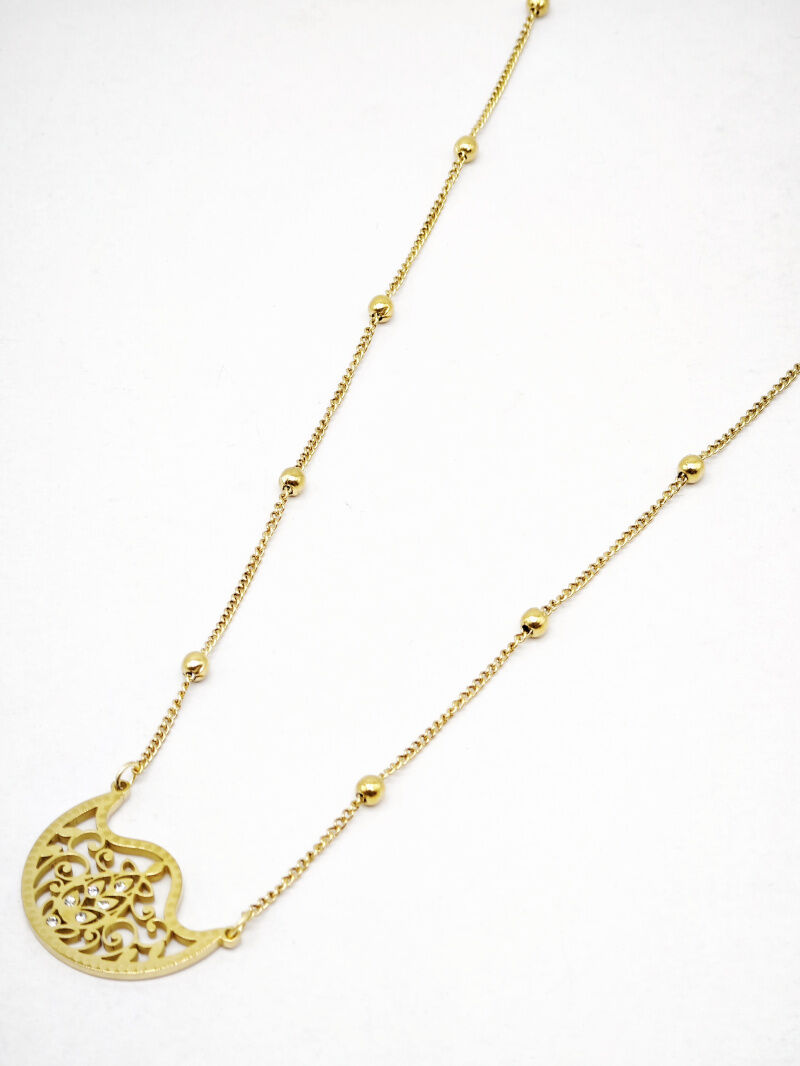 Edelstahl Halskette - F157