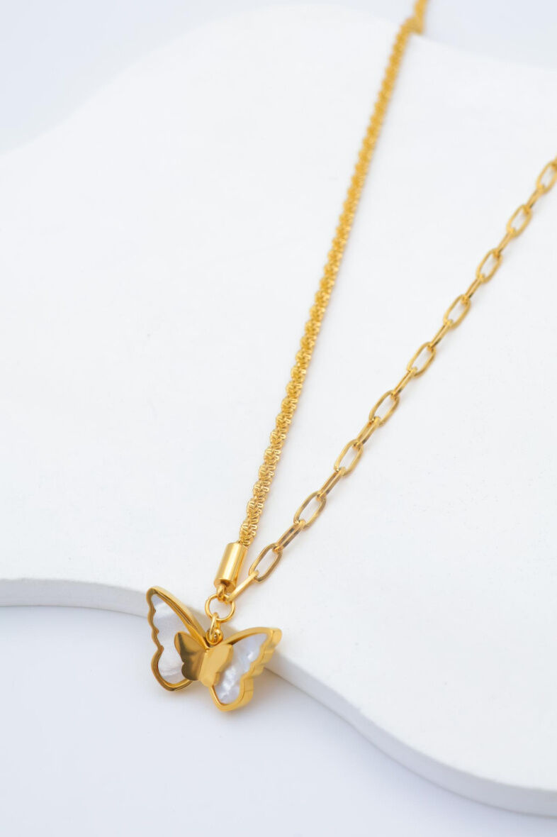 Edelstahl Halskette - F162