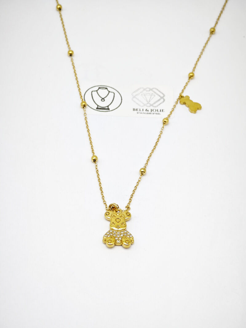 Edelstahl Halskette - F163