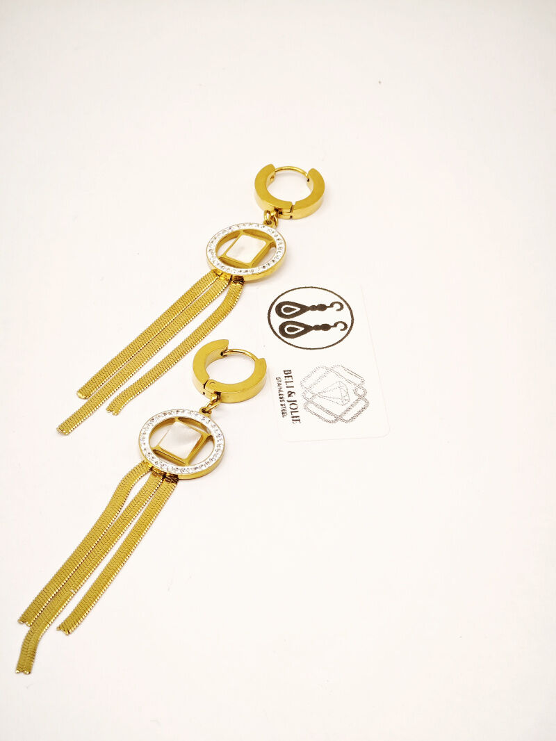 Edelstahl Ohrringe - F164