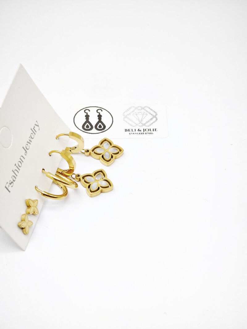 Edelstahl Ohrringe - F172