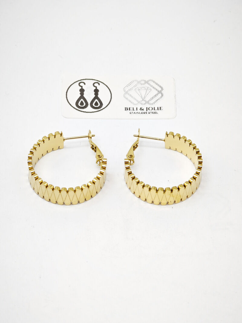 Creolen aus Edelstahl - F197