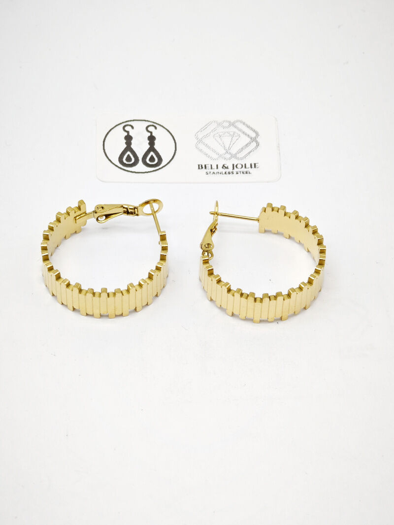 Creolen aus Edelstahl - F198