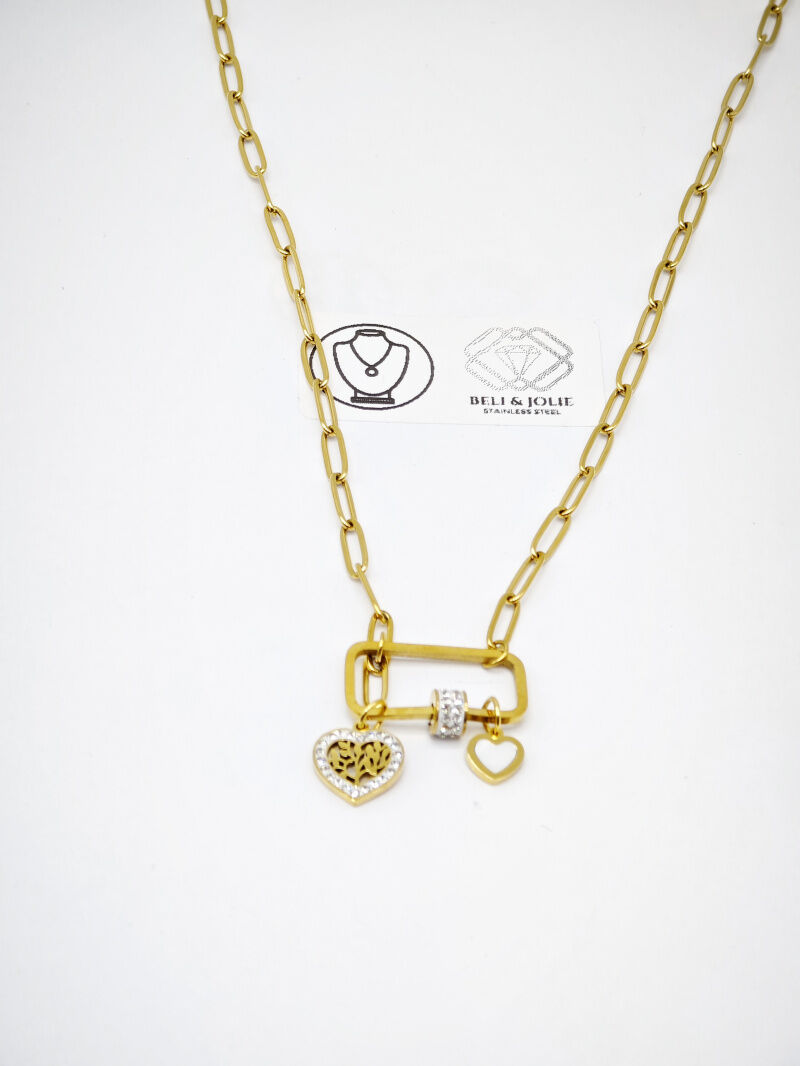 Edelstahl Halskette - F208