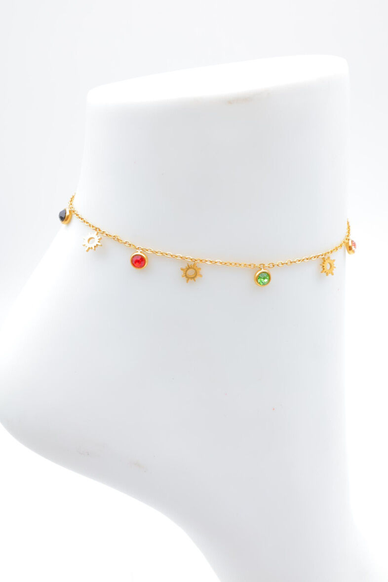 Edelstahl Fußkettchen - F230