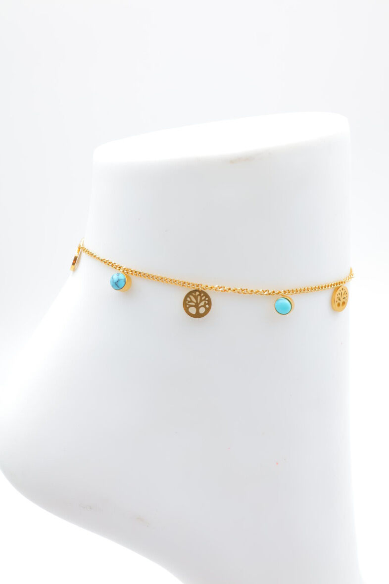 Edelstahl Fußkettchen - F231