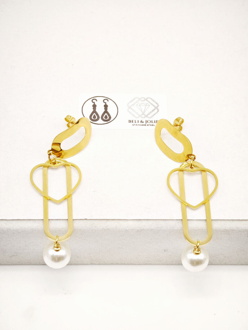 Boucles d'oreilles en acier inoxydable - G57