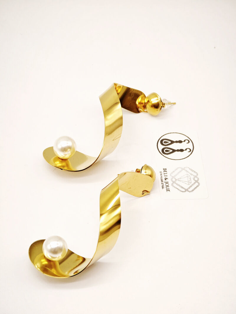 Boucles d'oreilles en acier inoxydable - G58