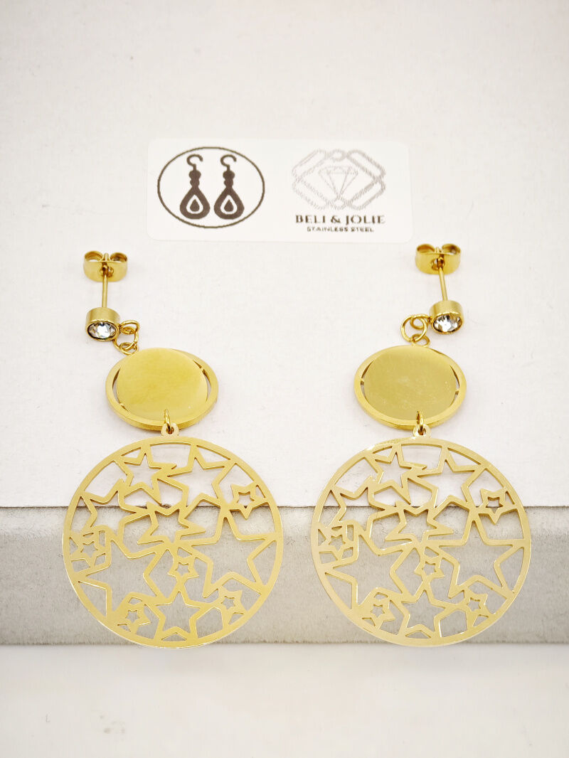 Boucles d'oreilles en acier inoxydable - G61