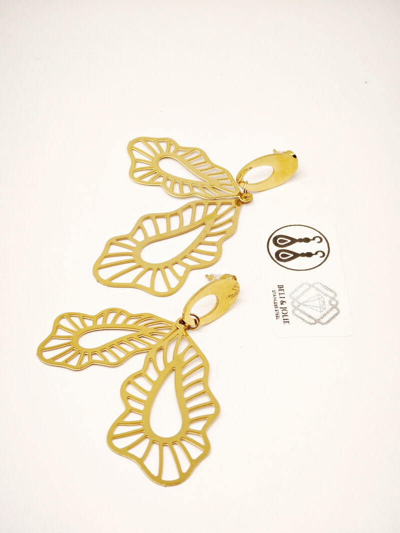 Boucles d'oreilles en acier inoxydable - G62