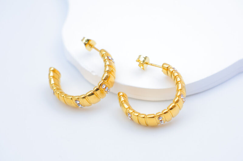 Creolen aus Edelstahl - G98