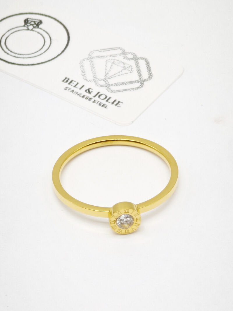 Größenring aus Edelstahl - H20