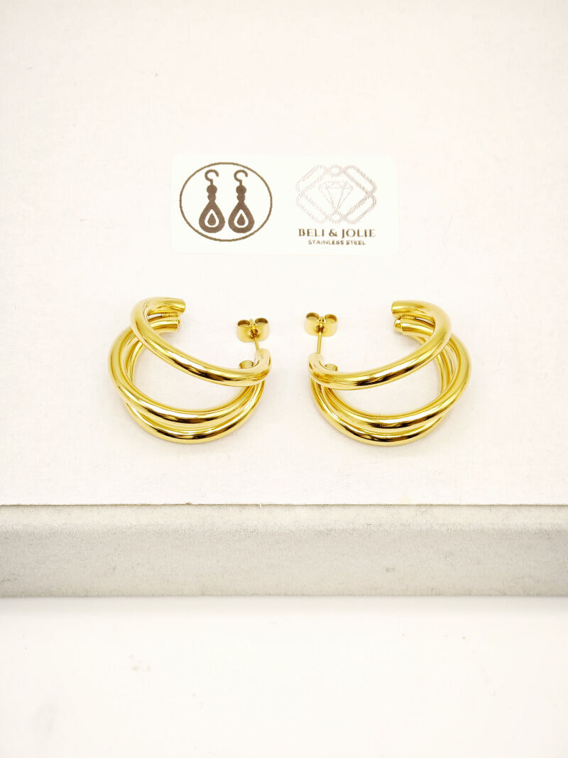 Creolen aus Edelstahl - J31