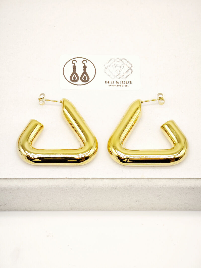 Edelstahl Ohrringe - J32