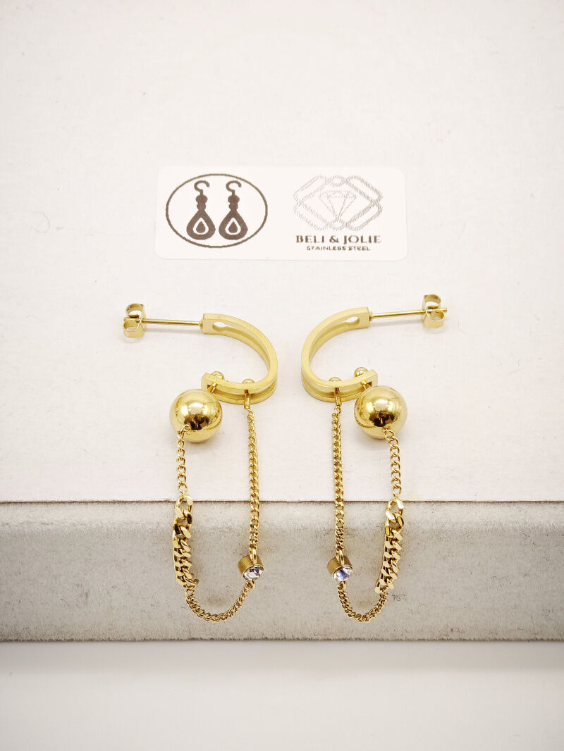 Edelstahl Ohrringe - J51