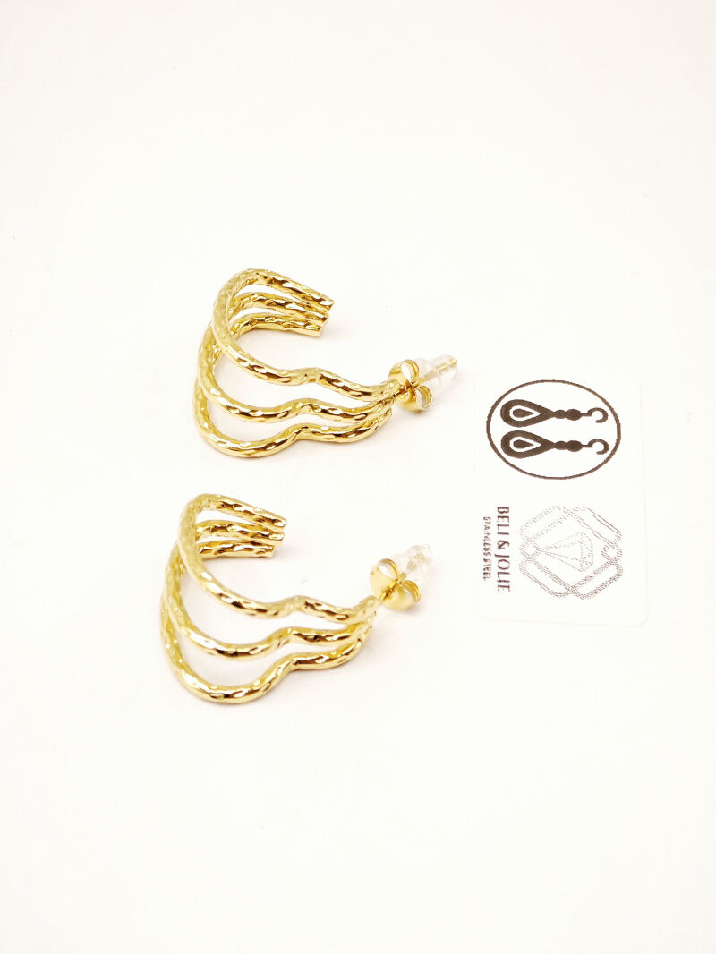 Edelstahl Ohrringe - J55