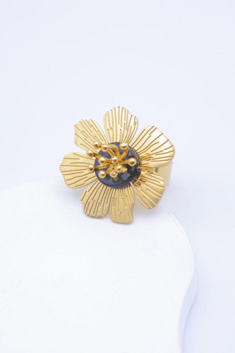 Verstellbarer Edelstahlring - J82