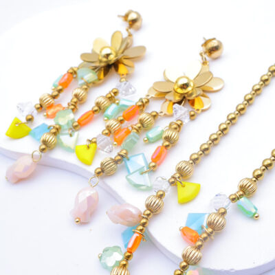 Conjunto de joyas de acero inoxidable - J93E