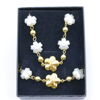 Parure de bijoux en acier inoxydable avec boîte - J154EB