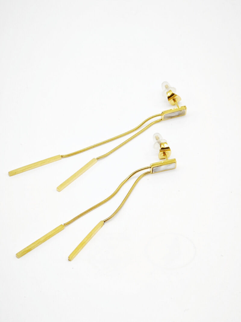 Edelstahl Ohrringe - K18