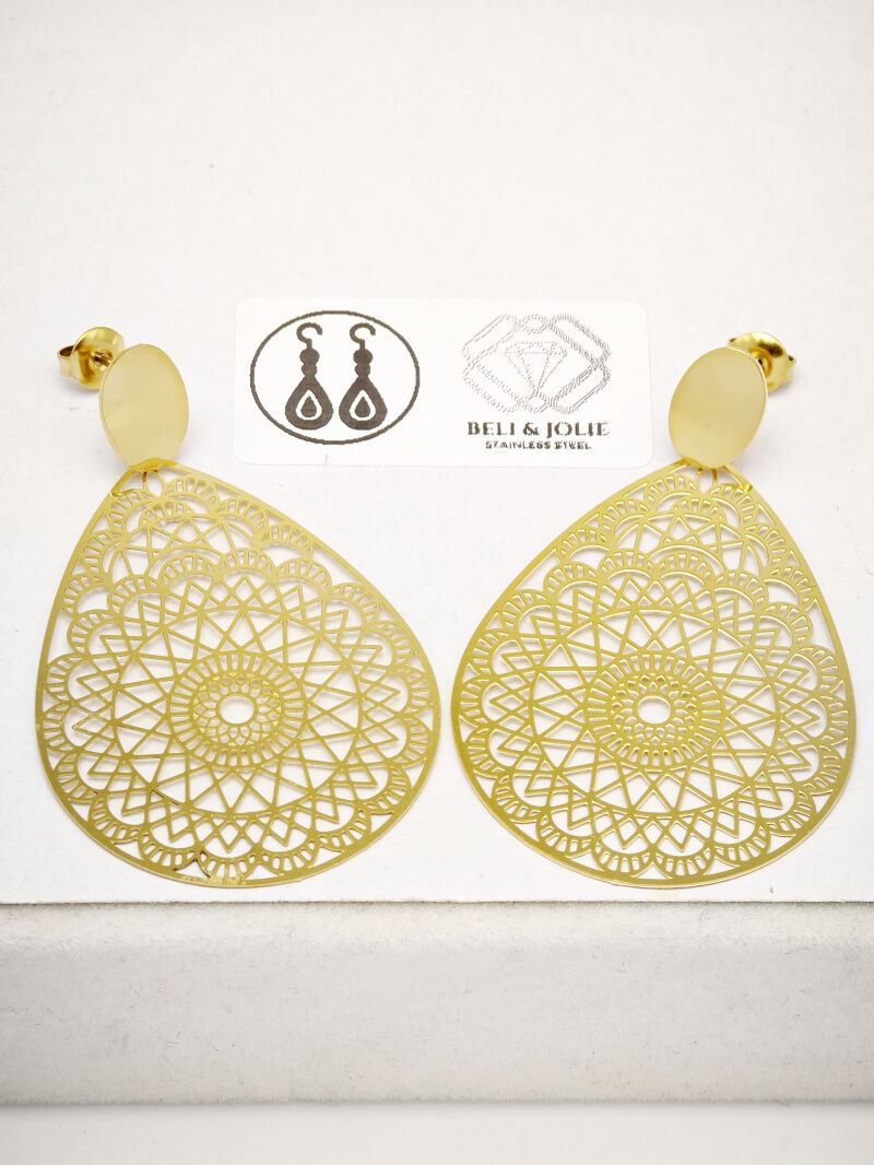 Edelstahl Ohrringe - L14