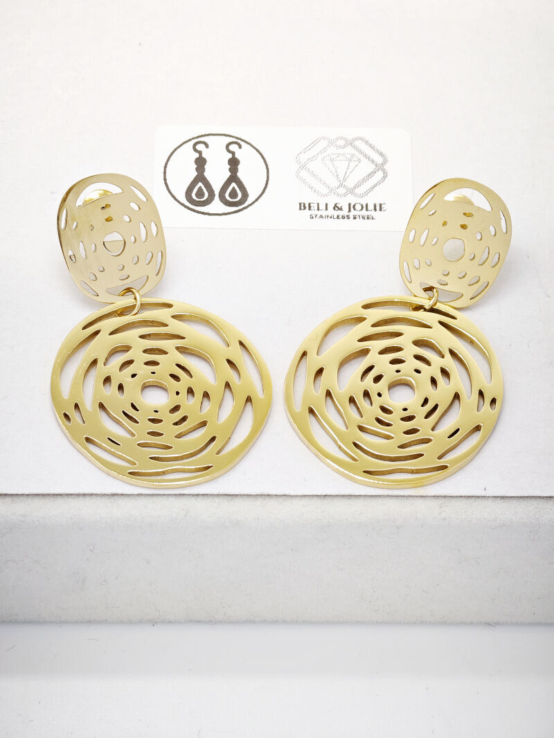 Edelstahl Ohrringe - L19