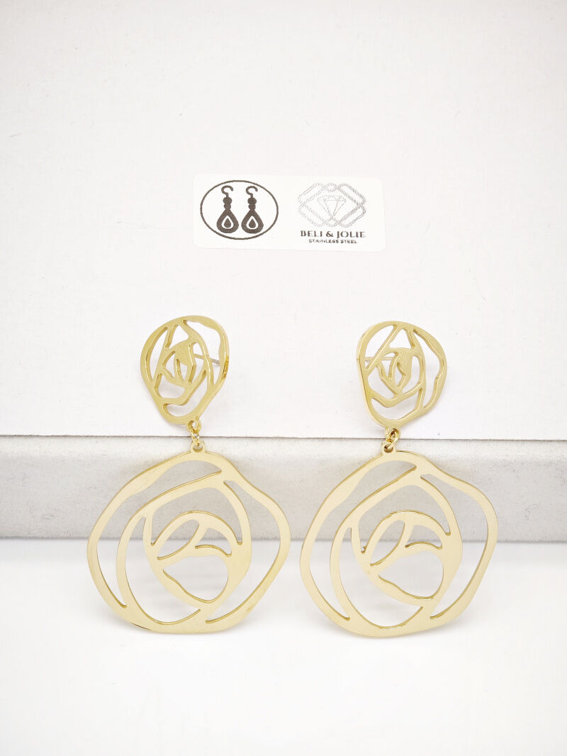 Edelstahl Ohrringe - L20